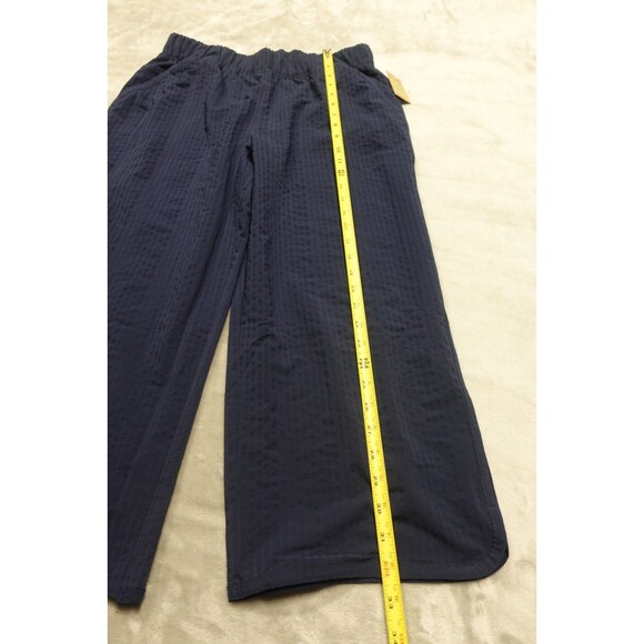 Title Nine Womens Medium Navy Blue Slaycation 2.0 Cropped Pants NWT - Picture 2 of 7